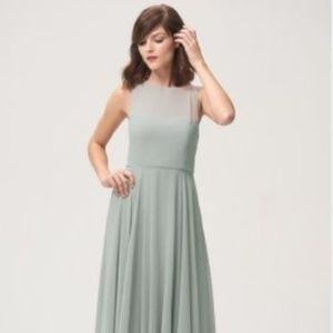 Jenny Yoo Elizabeth Luxe Chiffon Denmark Blue